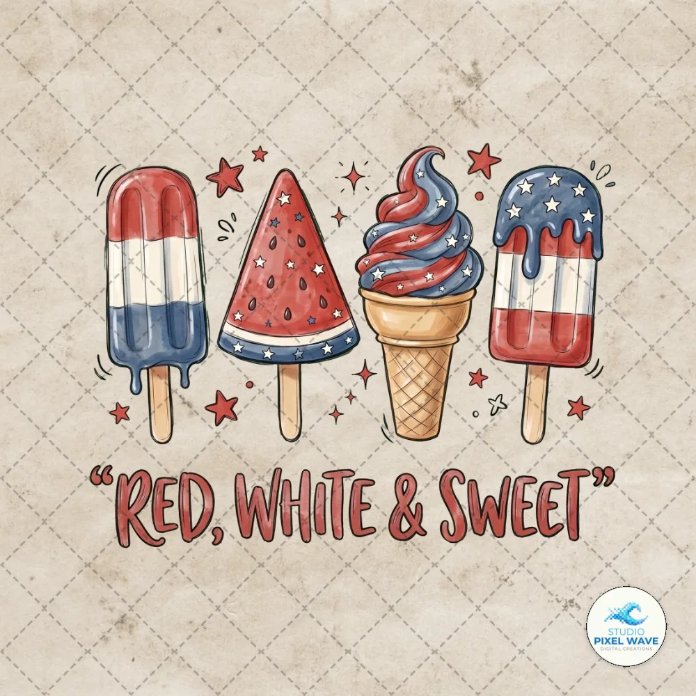 Red White Sweet Popsicle PNG | Studio Pixel Wave